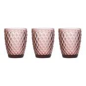 Tognana Set od 3 caše Diamond, 26 cl, Ciklama