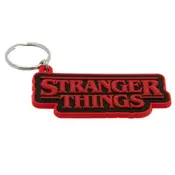 Stranger Things Logo rubber keychain