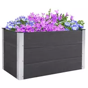 Homestar Dvignjena vrtna greda 100x50x50 cm siva