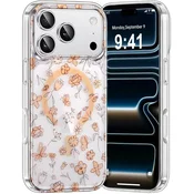 GS Ovitek za iPhone 17 Pro Max, laserski cvet, za MagSafe, tulipan