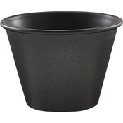 GENWARE Posodica iz nerjavečega jekla, kovinska, 425 mm, premer: 60 mm, črna