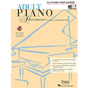 FABER:ADULT piano ADVENTURES ALL IN ONE COURSE 2 +CD+DVD