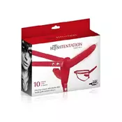 DOUBLE STRAP VIBRO RED - Love 4 yu