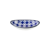 MADAME COCO Reve Bleu Tanjir za serviranje, 15.2x10x2.7cm, Plavo-beli