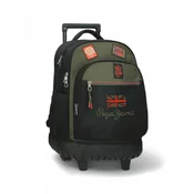 Pepe Jeans za fante. 6892921 Nahrbtnik compact 2r green (OSFA), Priložnostno, Zelena, Poliester, otroška moda