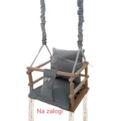 Otroška gugalnica 3v1siva 8337
