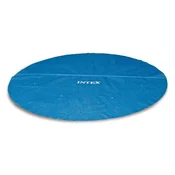 Intex 28013 Solar Tarpaulin, Cover with Thermal Insulation for Round Easy Set/Frame Pools, Polyethylene, Blue, Diameter 457 cm