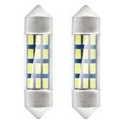 slomart Žarnice AMiO LED Festoon C5W 36mm bela, 12V (12x 3014 SMD)
