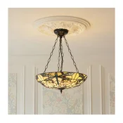 Endon 111869 - Luster na lancu Tiffany ASHTON 3xE27/10W/230V precnik 45 cm