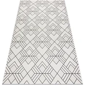 Rugsx Preproga v videzu sisala FLAT 48731960 Kvadrati, 80x150 cm Bež