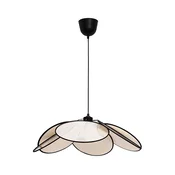 Luster na sajli MARGARET 1xE27/40W/230V crna/bež