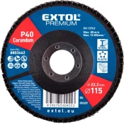 EXTOL Lamelni disk, poševni korund, premer 115 mm, P40 8803462