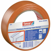 TESA Ometni trak Tesa, 4843-00-02,(D x Š) 33 m x 50 mm, oranžnebarve, PVC, vsebina: 1 kolut