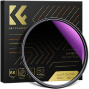 K&F 55MM Nano-X Soft Graduated ND8 Filter, HD, Waterproof, Anti Scratch, Blue Coated