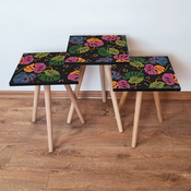 HANAH HOME Set 3 stocica 3Shp141 Multicolor