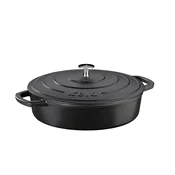 Kela Litoželezna pekač s pokrovom CALIDO 28 cm, črna