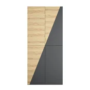SONNENH Garderobna omara, 90 x 50 x 200 cm, MDF/jeklo, predali za shranjevanje, za shranjevanje v spalnici