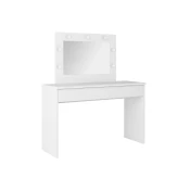 Toaletni stolic Austin 343 (Bijela) Bijela, SpecchioOgledalo, 135x118x42cm