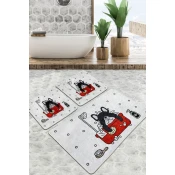 LEssentiel Maison Kupatilski otirac Dogs Shower, 3 komada, Sivi