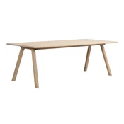 Raztegljiva jedilna miza iz masivnega hrasta 95x220 cm Clapperton – Rowico