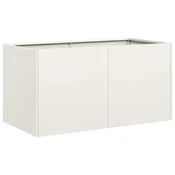 Vidaxl Sadilnik Bela 80x40x40 cm Hladno valjano jeklo