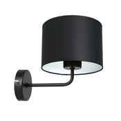 Zidna lampa ARDEN 1xE27/60W/230V crna/bela