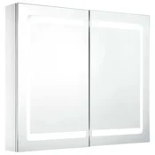 Vidaxl LED kopalniška omarica z ogledalom 80x12,2x68 cm