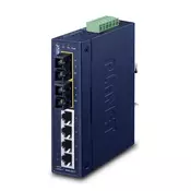 PLANET ISW-621T network switch Unmanaged L2 Fast Ethernet (10/100) Blue (ISW-621T)