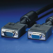 ROLINE HQ VGA Cable with Ferrite, HD15 M - HD15 F 20 m