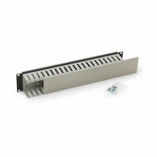 Triton 2U organizator za rack s poklopcem, jednostrani, sivi