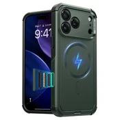 Hibridna maska ESR Cyber HaloLock za iPhone 17 Pro Max - green