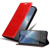 Cadorabo Cadorabo Ohišje, združljivo z Nokia 2.2 v rdeče jabolko - Zaščitni ovitek z magnetnim zapiranjem, stoječo funkcijo in režo za kartice, (20549035)
