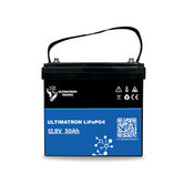 Baterija Ultimatron LiFePO4 Litij-ionska- 12.8V- 50Ah- 640Wh- Bluetooth- Integrirani Smart BMS