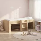 Kreveta za visoko spavanje djece 2 pcs Hrast sonoma 90 x 200 cm