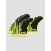 Futures Fins Thruster P4 Blackstix Pivot S Fin Set yellow