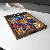 Aberto Design Poslužavnik REF015 48 x 38 x 4 cm, Šareni