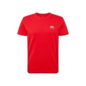 ALPHA INDUSTRIES Majica Small Logo, rdeča