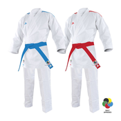 Karate kumite kimona Adilight Premier League | Adidas - Z rdečimi črtami, 180