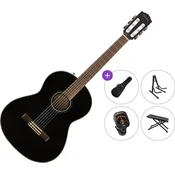 Fender CN-60S Nylon WN Premium SET 4/4 Black Klasicna gitara