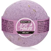 Beauty Jar Just A Minute šumeča kopalna kroglica s sivko 150 g