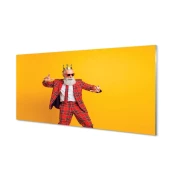 tulup.si Stenska plošča za kuhinjo Človek plaid ustrezala 120x60 cm