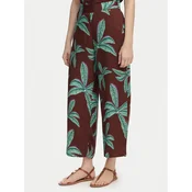 LOLA CASADEMUNT Hlače iz tkanine LS2614055 Rjava Relaxed Fit