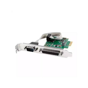Gembird Gembird PEX-COMLPT-01 PCIe dodatek s serijskim in LPT priključkom, nizki profil, WCH382, srebrna barva