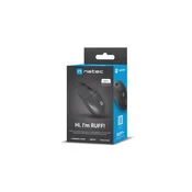 RUFF PLUS, Optical Mouse 1200 DPI, 3 Buttons, USB, Black, Cable 1,8m