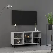 TV ormaric s metalnim nogama siva boja betona 103,5x30x50 cm