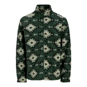 JACK & JONES Jopa iz flisa JORSEBASTIAN zelena/temno zelena
