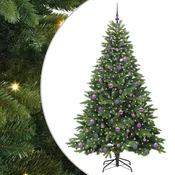 Vidaxl Umestno božično drevo med 300 LED Zelena 210 cm PE in PVC