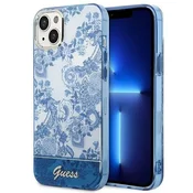 Guess Guess GUHCP14MHGPLHB trdi ovitek za iPhone 14 Plus/15 Plus 6.7 modro/modro Porcelain Collection