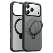 Premium ovitek Torras Ostand Spin za iPhone 17 Pro Max/18 Pro Max - black