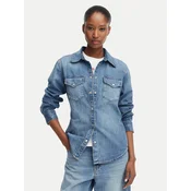 Tommy Jeans Jeans srajca DW0DW23486 Modra Regular Fit